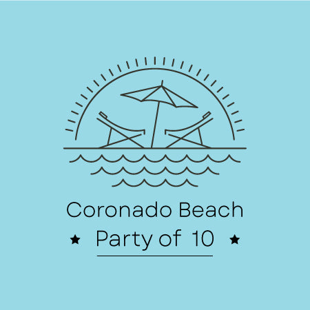 "Coronado Beach Package Rental" - Party of 10
