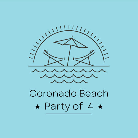 "Coronado Beach Package Rental" - Party of 4
