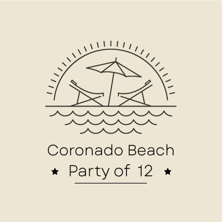 "Coronado Beach Package Rental" -  Party of 12