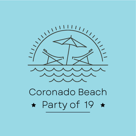 “Coronado Beach Package Rental” - Party of 19