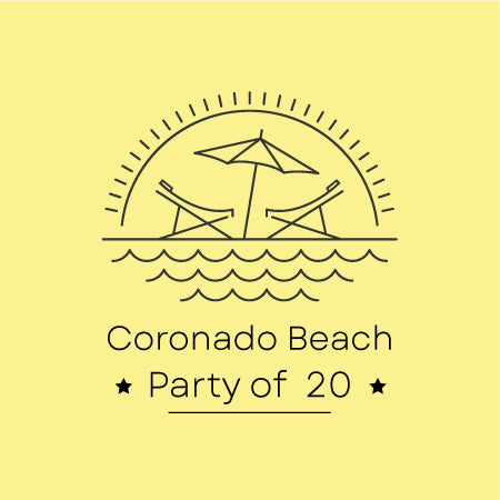 “Coronado Beach Package Rental” - Party of 20