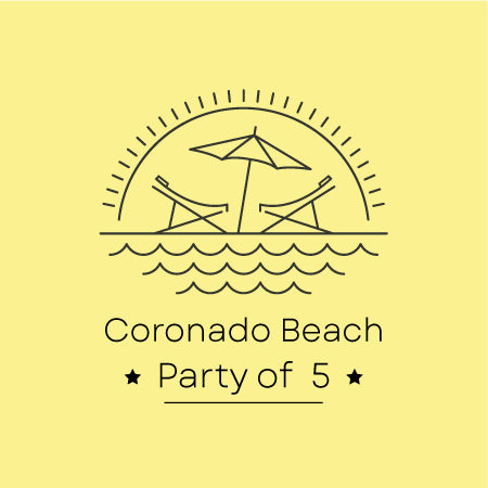 "Coronado Beach Package Rental" -  Party of 5
