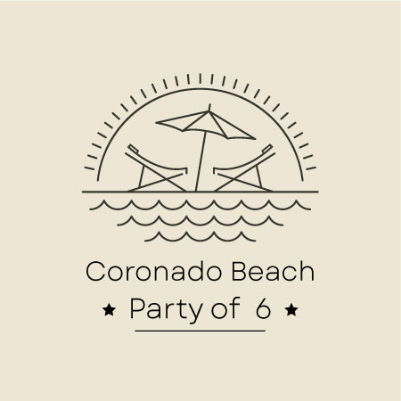 "Coronado Beach Package Rental" -  Party of 6