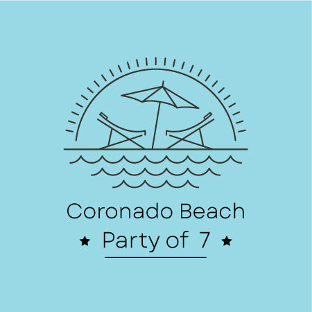 "Coronado Beach Package Rental" -  Party of 7